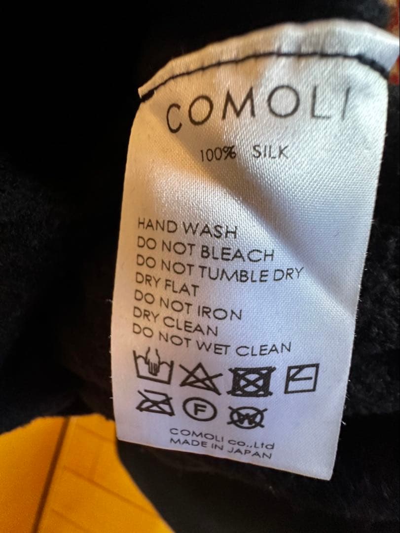 COMOLI シルクフリース 長袖クルー