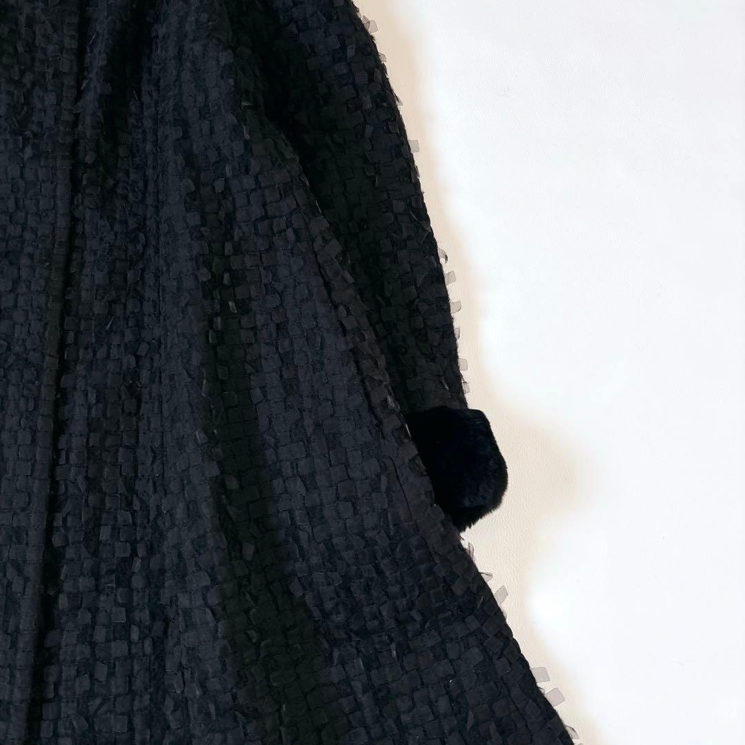 美品♡コトゥー ロングコート 丸襟 ラビットファー フリル Mサイズ 三陽商会