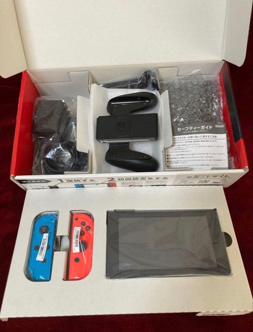 Nintendo Switch 赤/青 本体 元箱付き