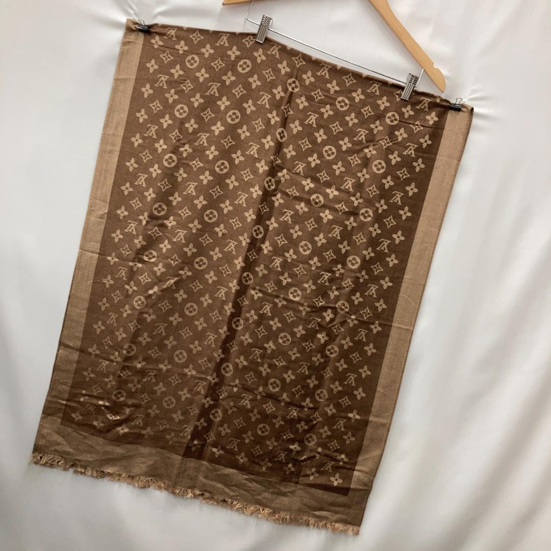 美品⭐Louis Vuitton ブラウン モノグラム ストール ショール