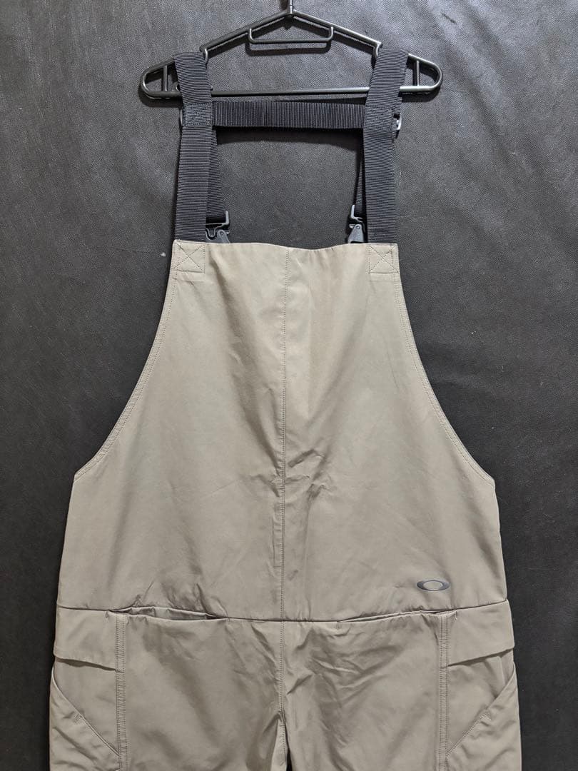 新品 OAKLEY カーキ スノーボード ビブパンツ Lサイズ オークリー 防水