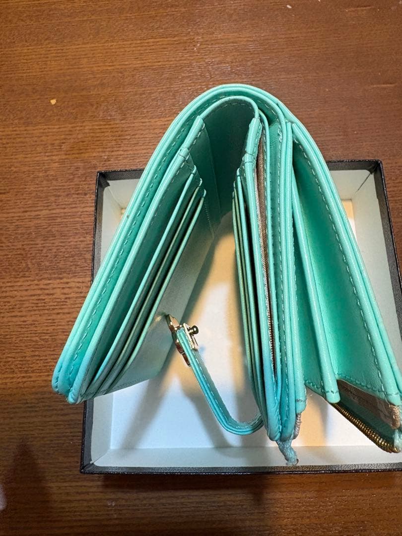 MARY QUANT ミントグリーン 二つ折り財布