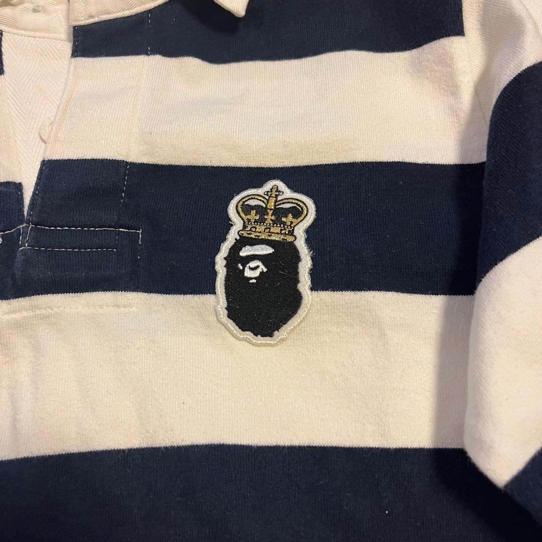 A BATHING APE アベイシングエイプ ラガーシャツ ポロシャツ 長袖