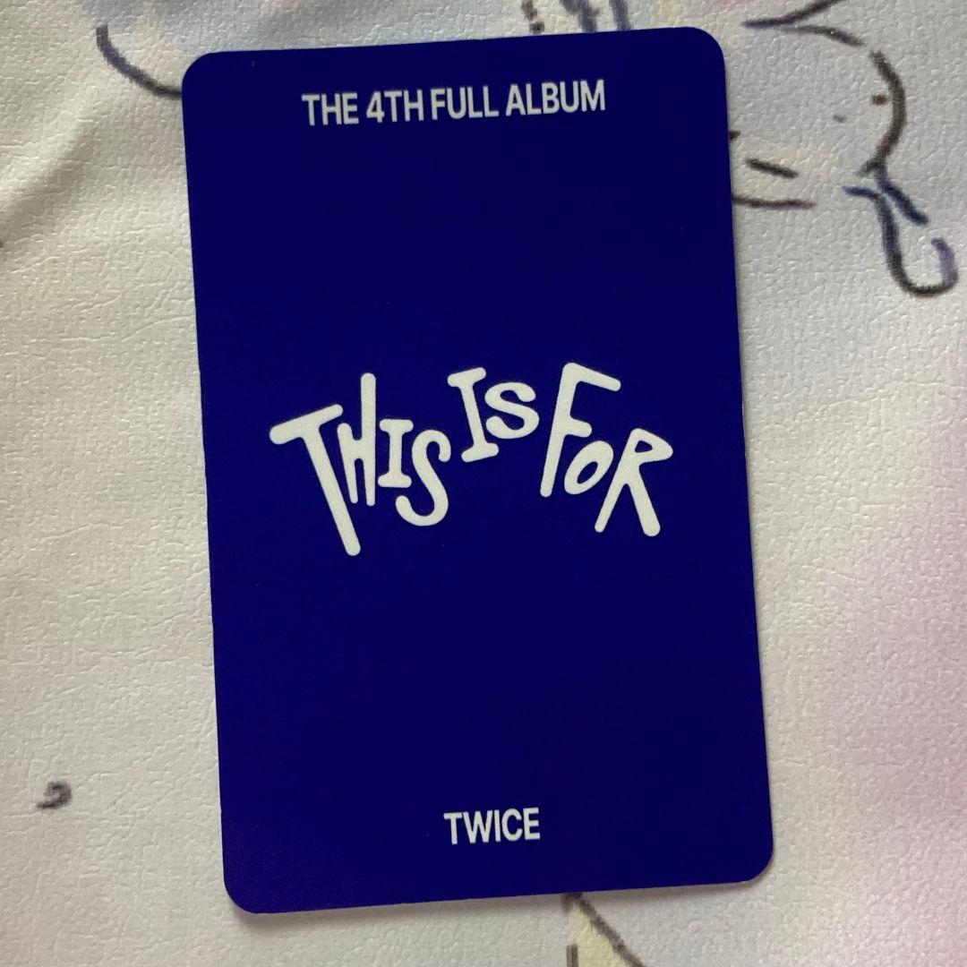 twice 7/13 THIS IS FOR ツウィ サノク トレカ