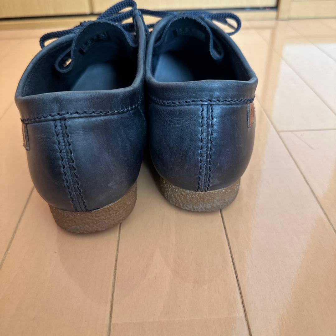 Clarks ワラビー✨希少ネイビースムースレザー✨