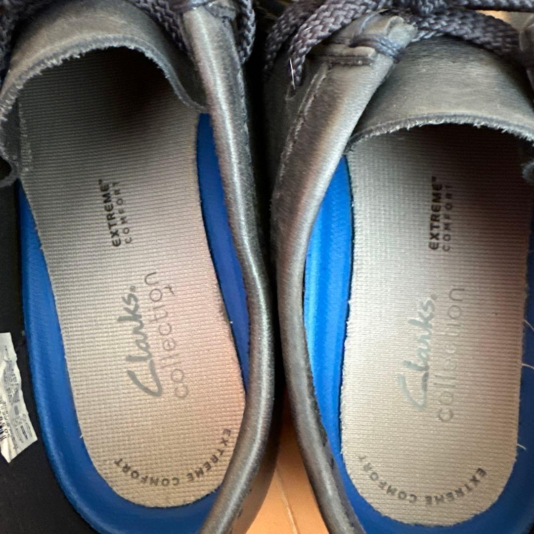 Clarks ワラビー✨希少ネイビースムースレザー✨