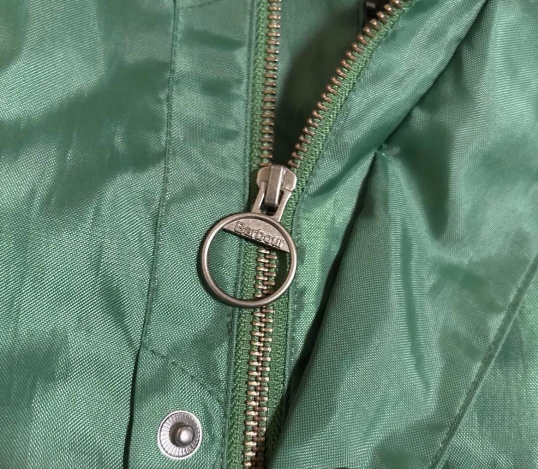 極美品 Barbour ナイロン ビデイル グリーン サイズL