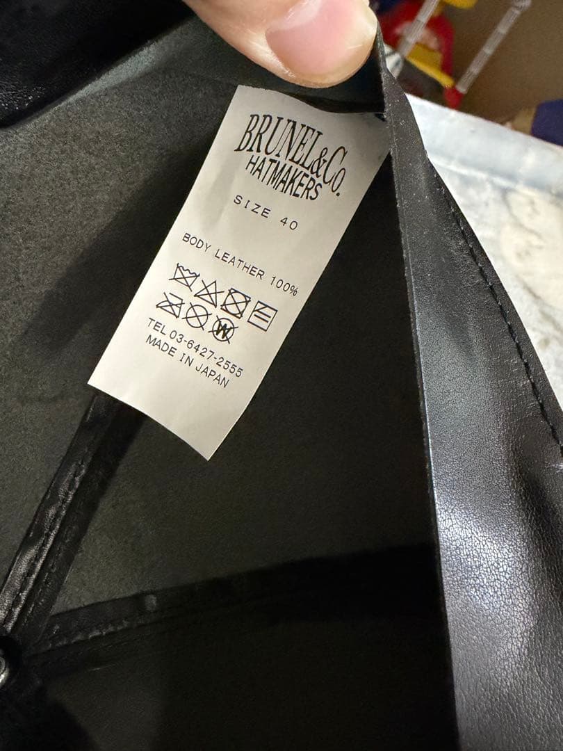 (即日可能)BRUNEL&CO. レザーキャップ サイズ40