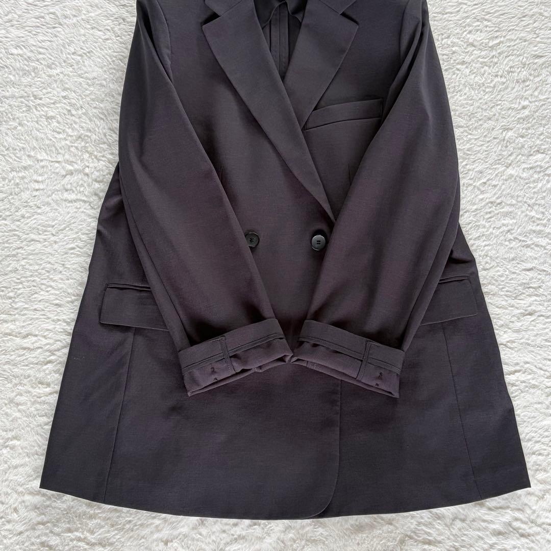 極美品✨未使用級【ユニクロC】感動ダブルジャケットリラックスフィット2025SS