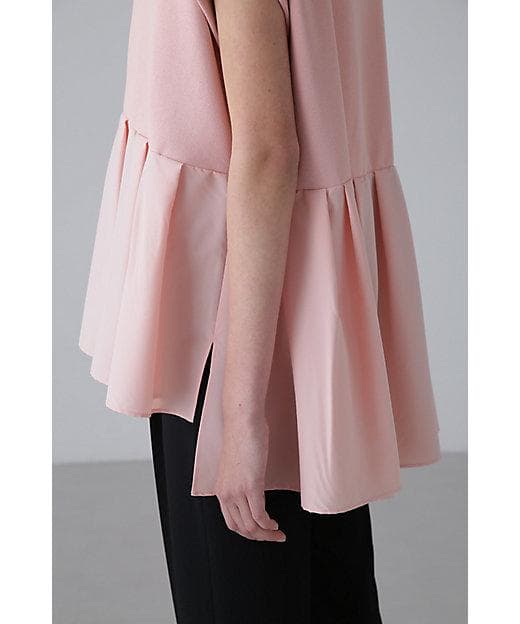新品 ADORE 24AW タフタペプラムカーディガン ポンチョ型 白 38