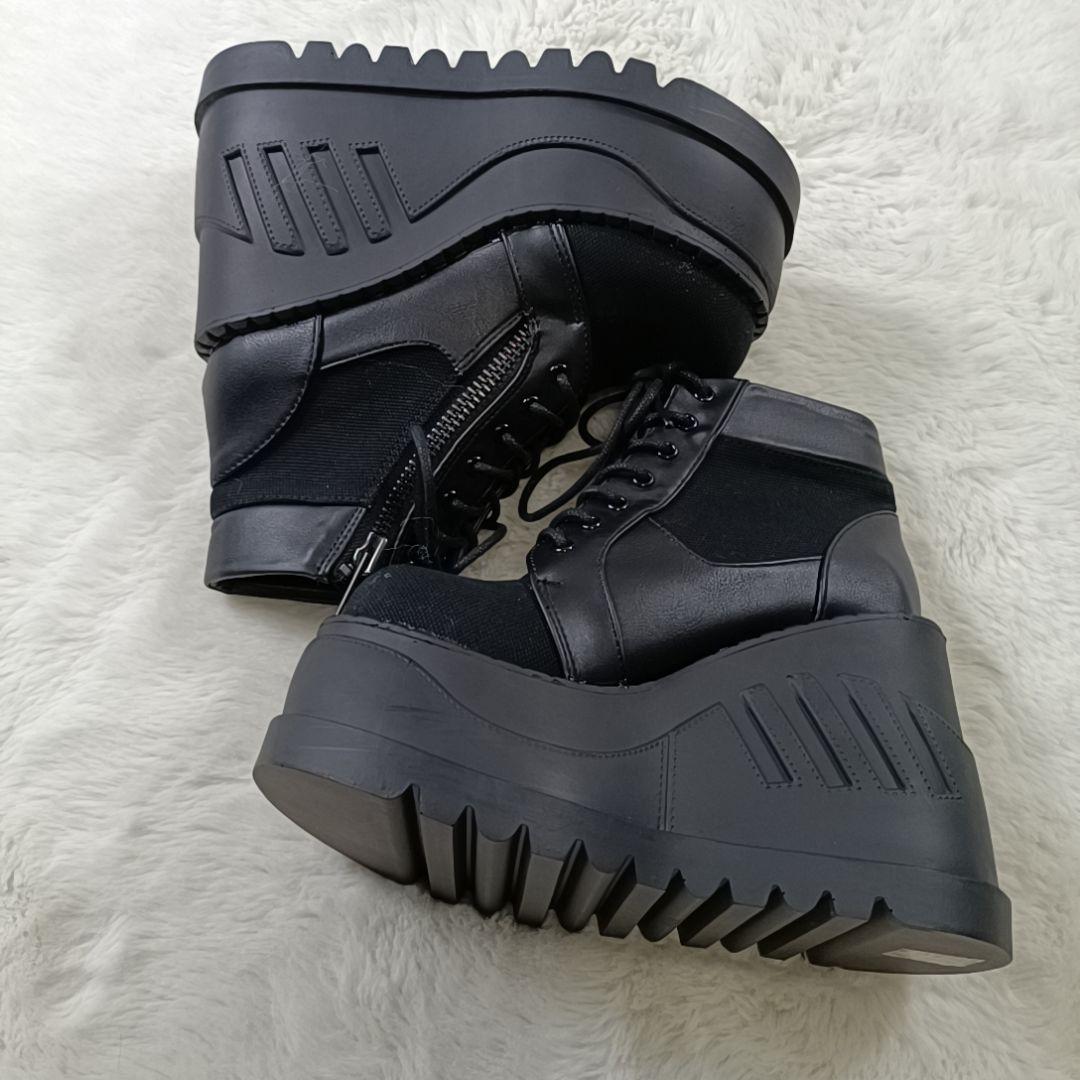 新品✨DEMONIA ウェッジソールブーツ 厚底スニーカー STOMP-10