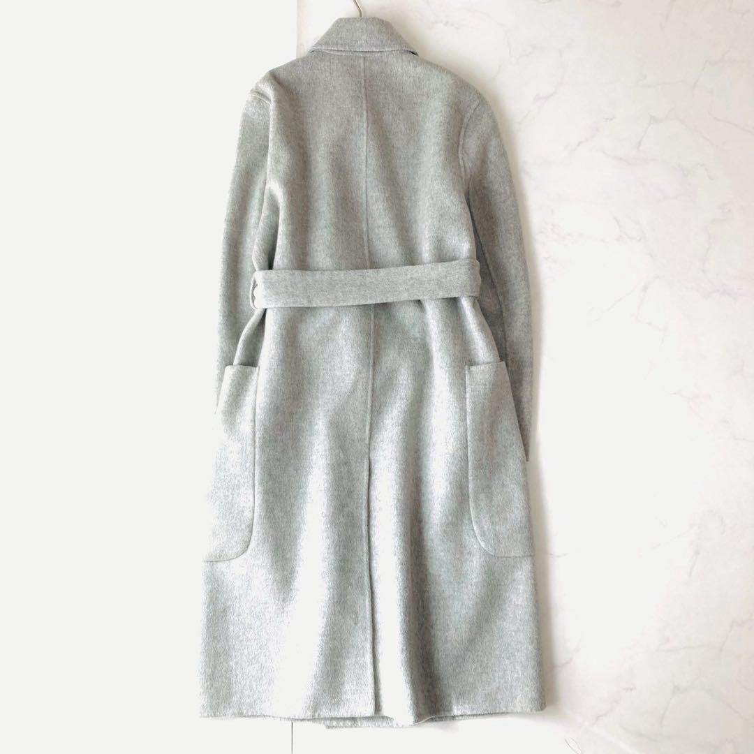 美品✨acne studios リバーコート　カシミヤ　ベルテッド　ロング 34