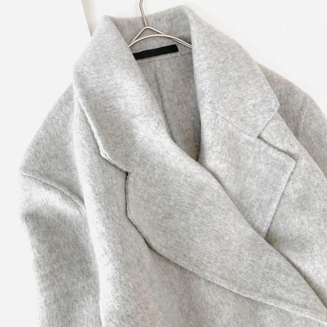 美品✨acne studios リバーコート　カシミヤ　ベルテッド　ロング 34