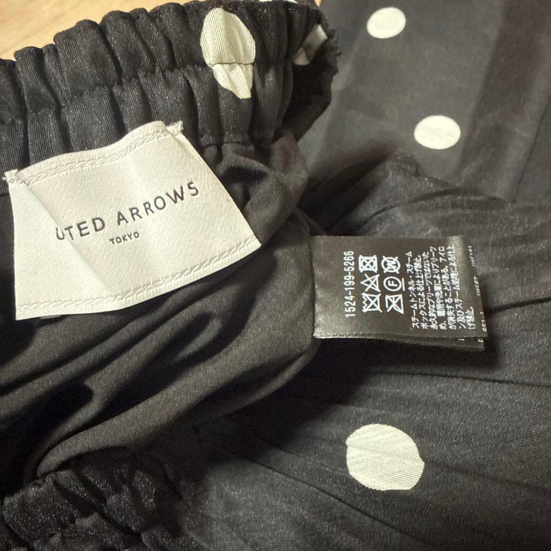 UNITED ARROWS ✩オーガンジープリントドットスカート