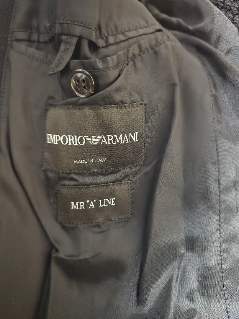 EMPORIO ARMANI ブラック テーラードジャケット