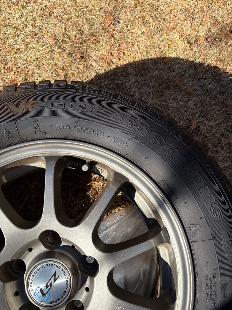 【isasi】2024年製オールシーズンタイヤ 195/65R15 91H