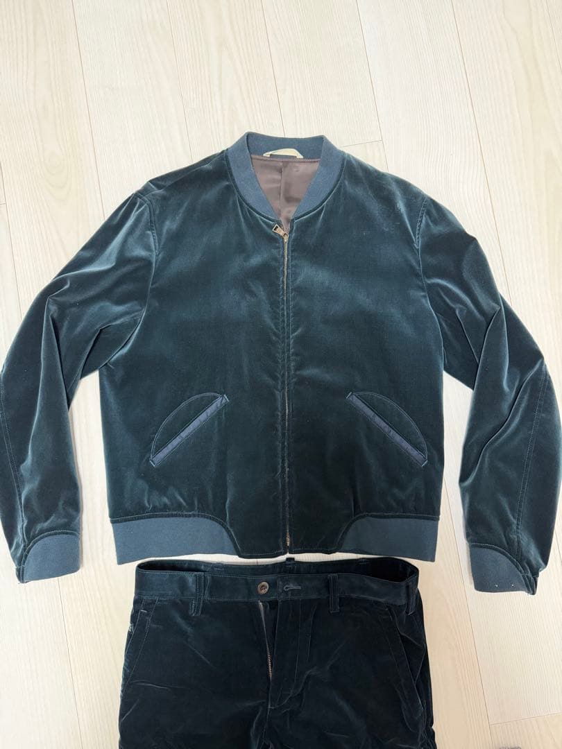 Paul Smith correctionブルゾン　ベルベット生地セットアップ
