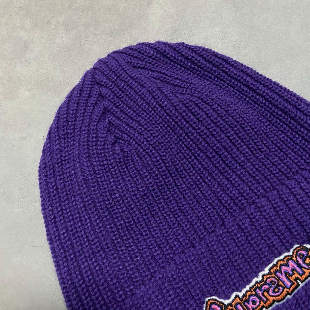 21SS Supreme Gonz Logo Beanie 紫 CE92