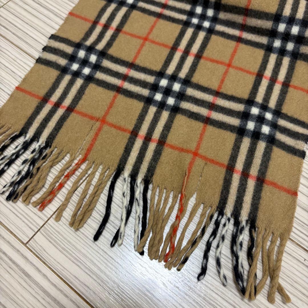 Burberrys バーバリー ノバチェック カシミヤ マフラー　ベージュ