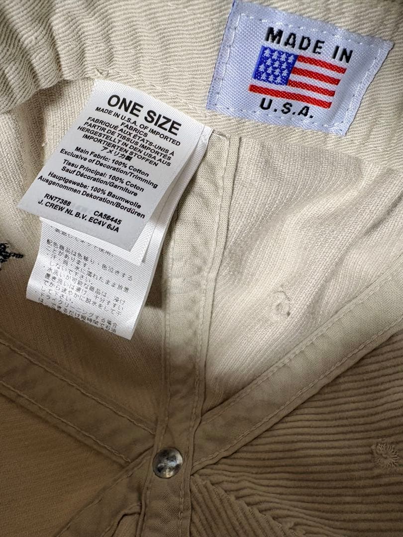 新品 未使用 BEAMS PLUSビームスプラス JCREW コラボキャップ