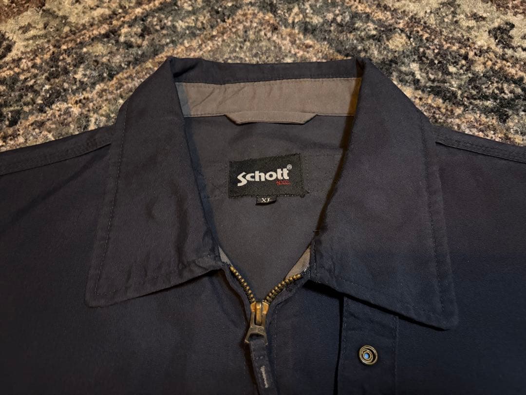 古着 90s~ Schott ジャケット XL 短丈 ブルゾン スウィングトップ