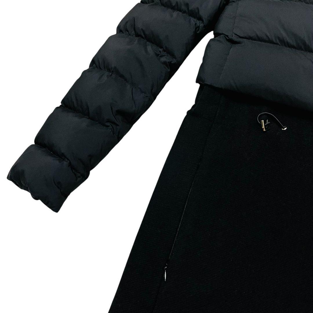 定価20万　HERNO ヘルノ エストネーション　異素材　ロングダウンコート