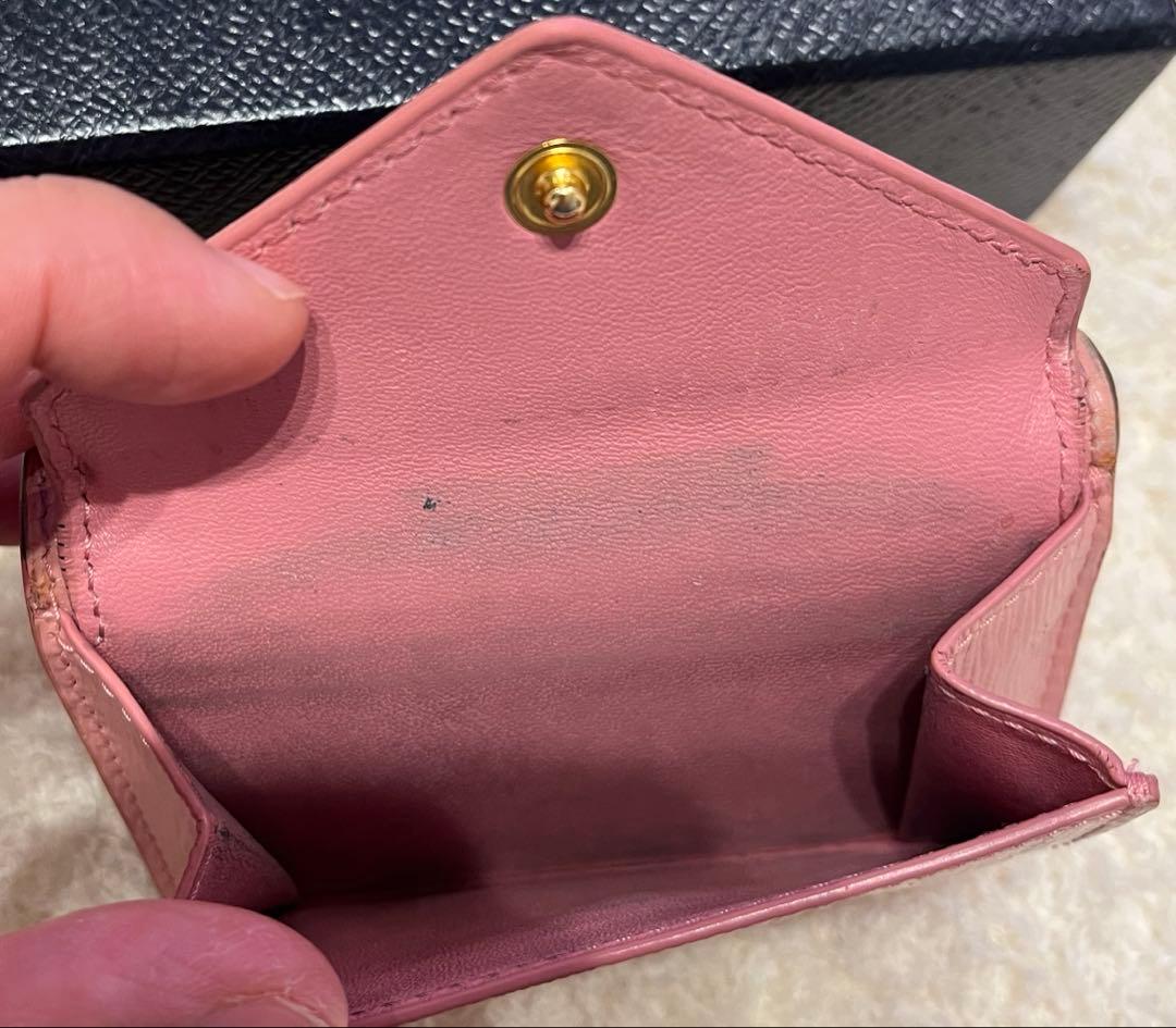 PRADA プラダ 折財布 ウォレット ピンク レザー