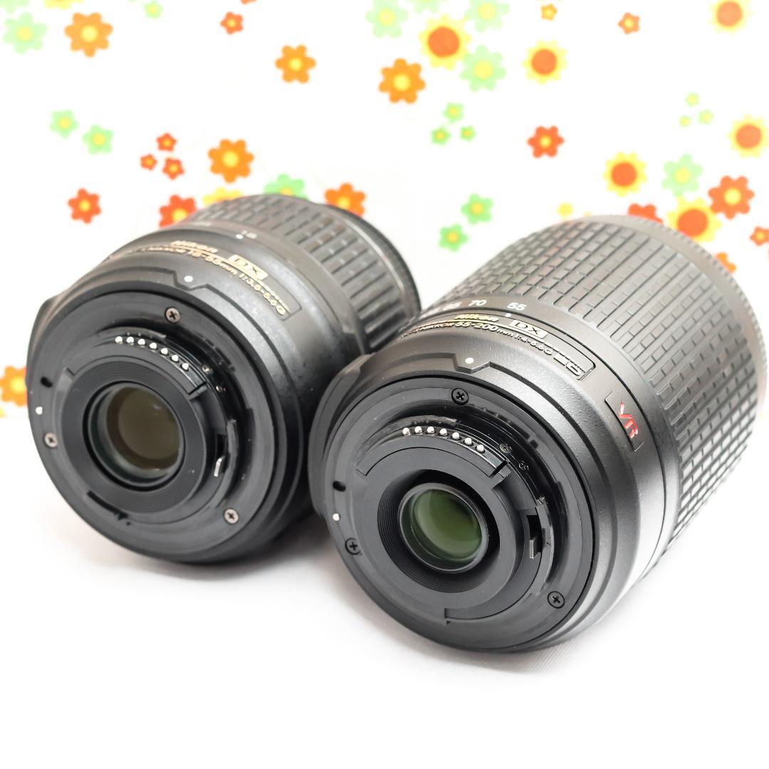 ニコン Nikon D5200☆スマホに送れる！☆ダブルレンズ！☆動画撮影可♪