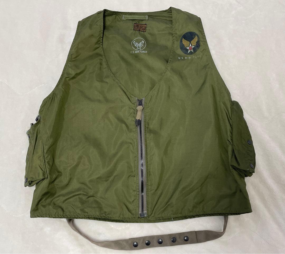 50s “ USAF E-1 RADIO VEST 【実物】TARON ZIP