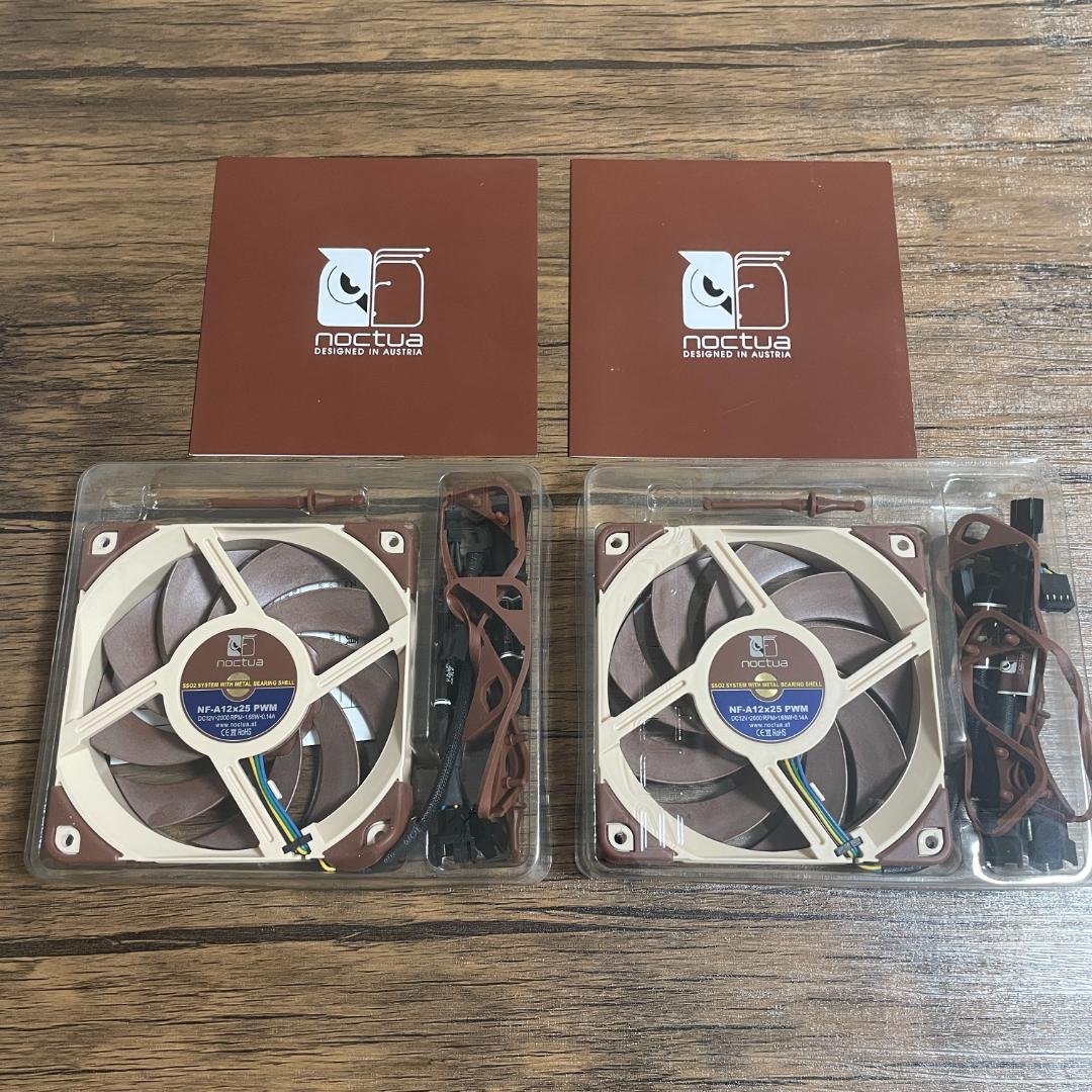 Noctua ケースファン NF-A12x25 PWM 2個