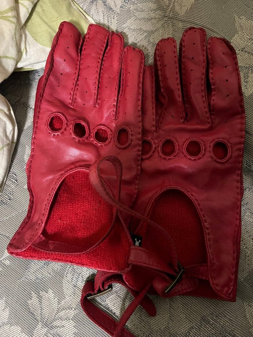 hyde着　レッド　Roenレザー手袋