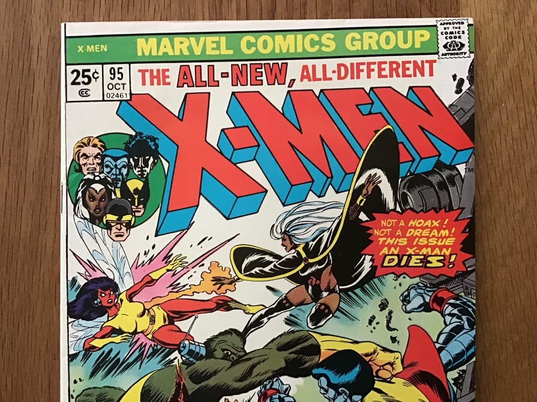 X-men #95 サンダーバードの死❗️アメコミリーフ・ヴィンテージ