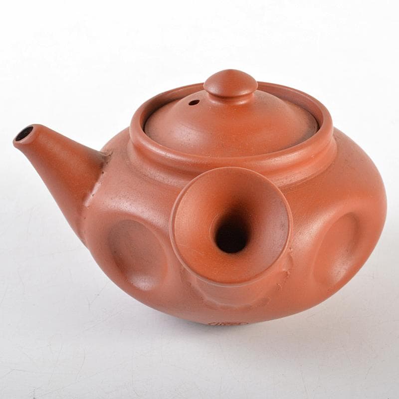 中国　紫砂　朱泥　急須　茶壷　在銘　C　R5801