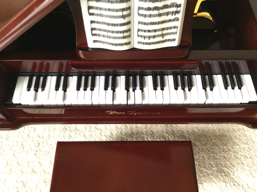 希少！鍵盤動く✨Sankyo グランドピアノ型 ディスク 　　オルゴール22弁