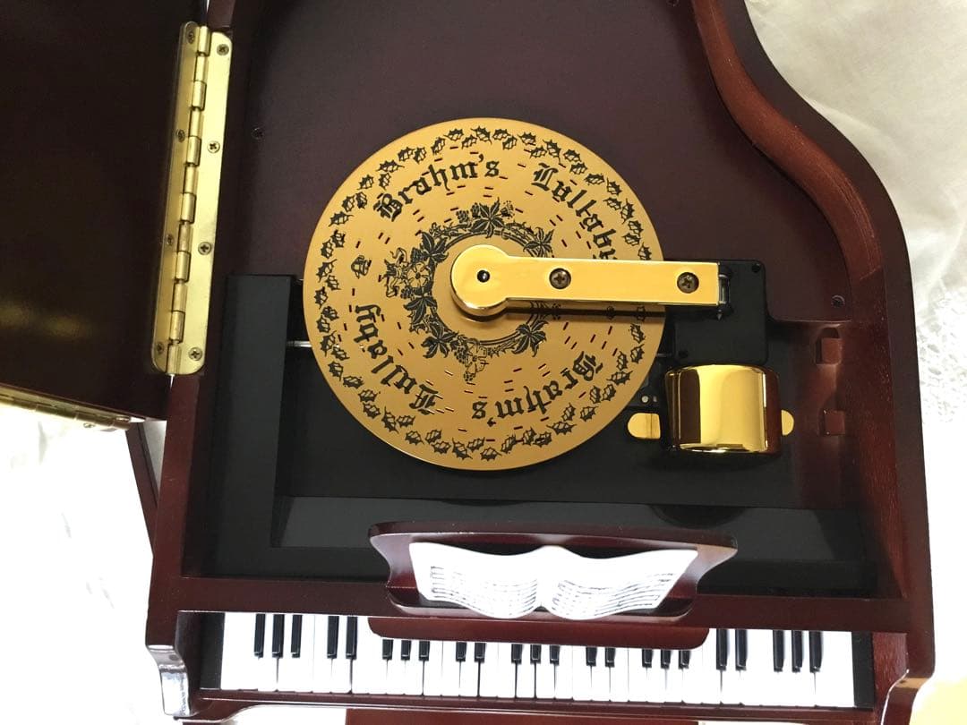 希少！鍵盤動く✨Sankyo グランドピアノ型 ディスク 　　オルゴール22弁