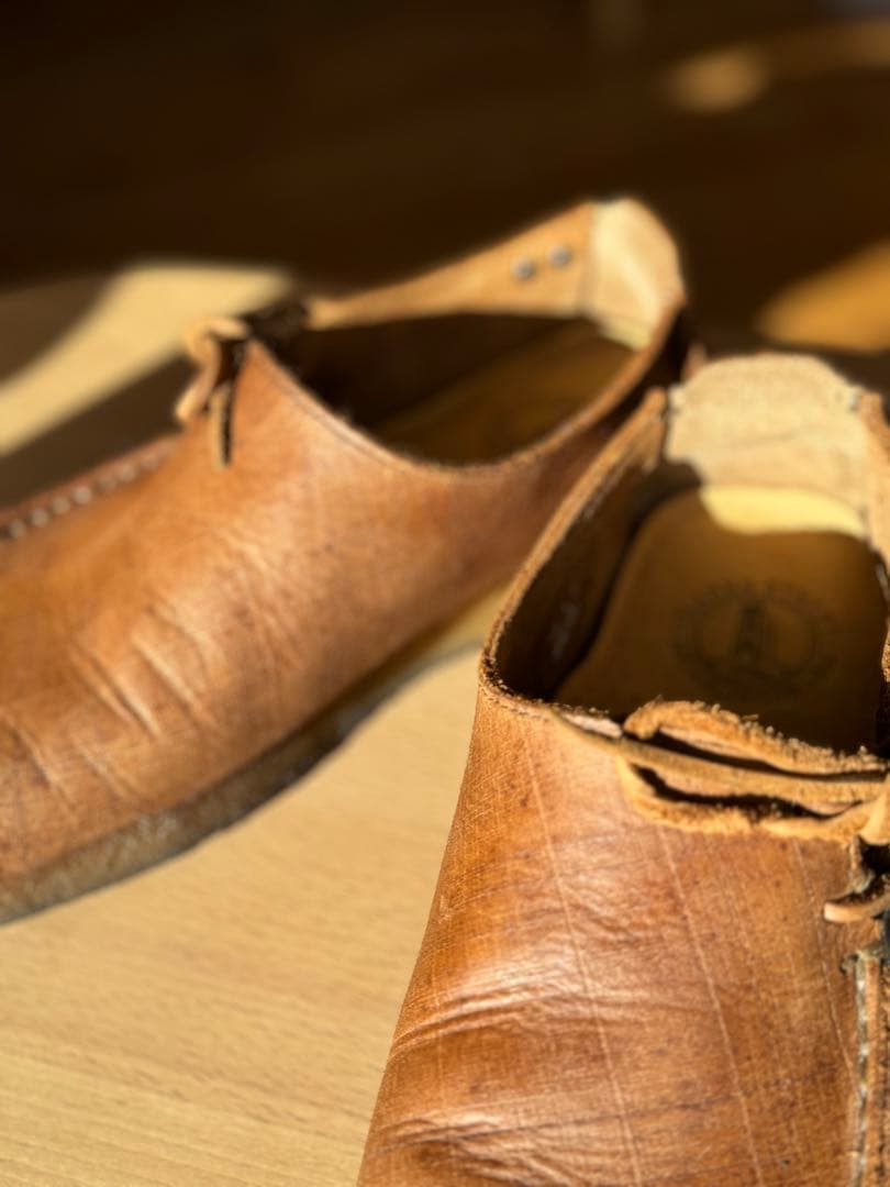 Clarks ORIGINAL ブラウン レザー モカシン