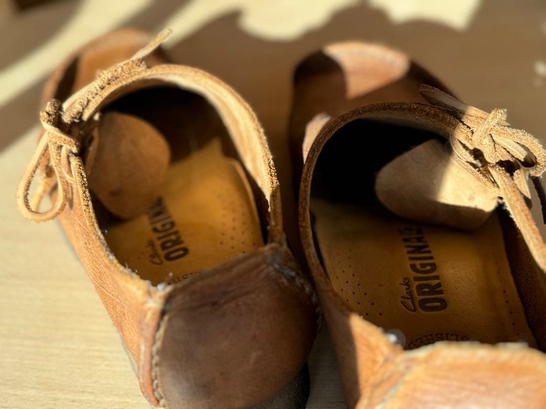 Clarks ORIGINAL ブラウン レザー モカシン