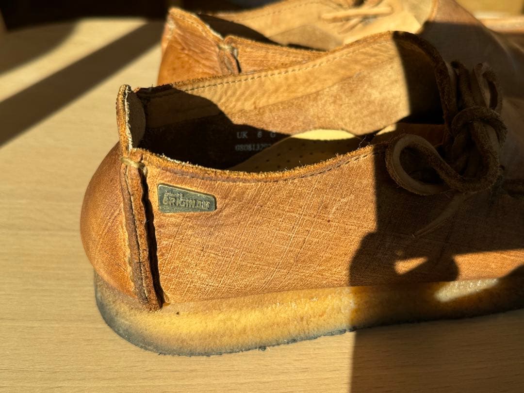 Clarks ORIGINAL ブラウン レザー モカシン
