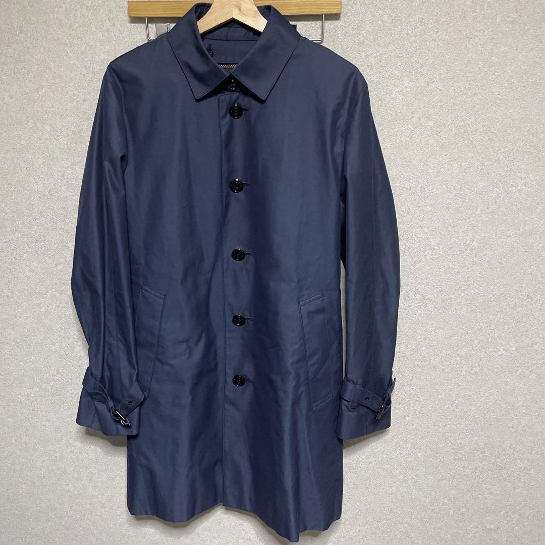 美品　ライナー付　ブラックレーベルクレストブリッジ トレンチコート L 紺