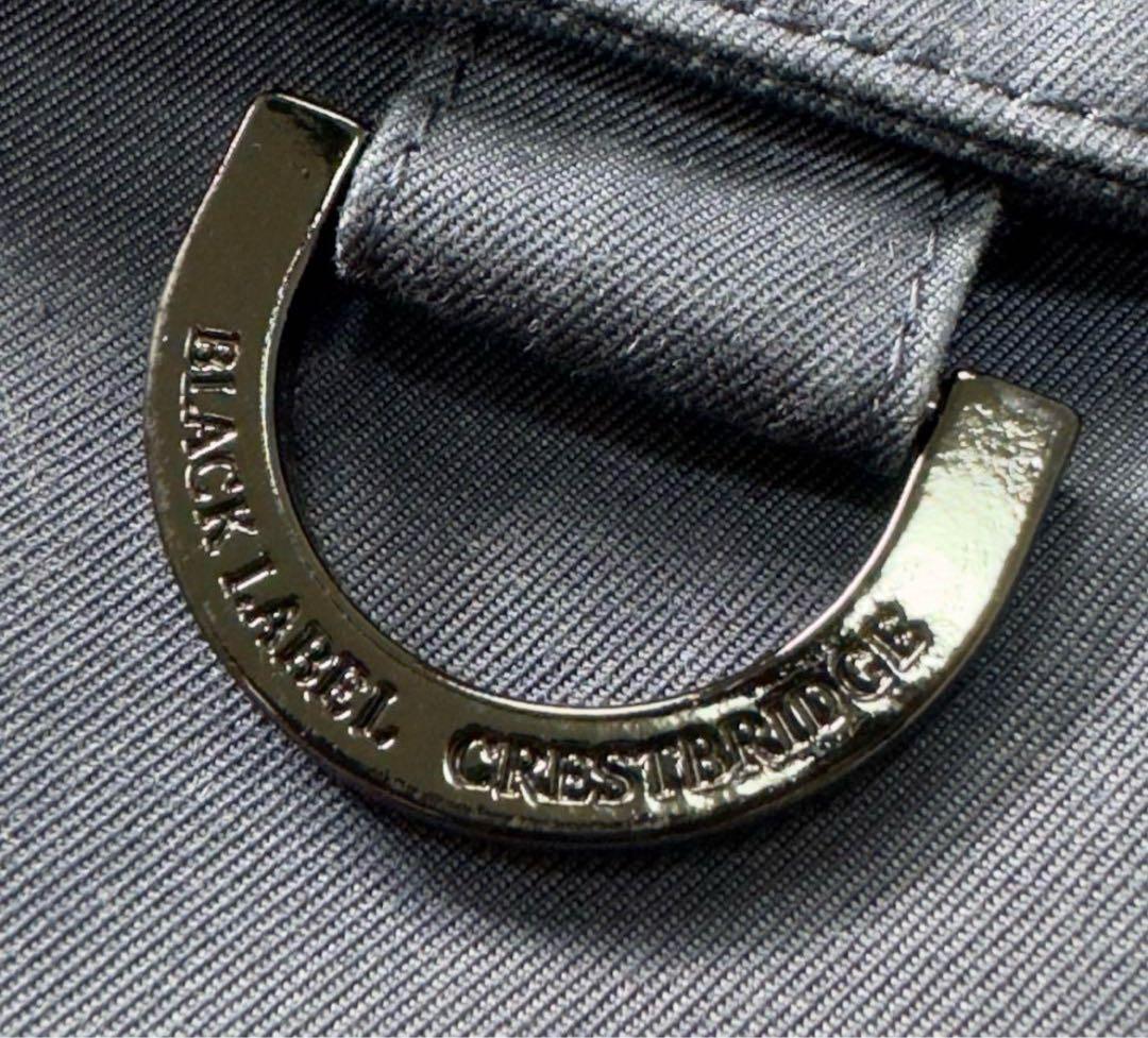 美品　ライナー付　ブラックレーベルクレストブリッジ トレンチコート L 紺