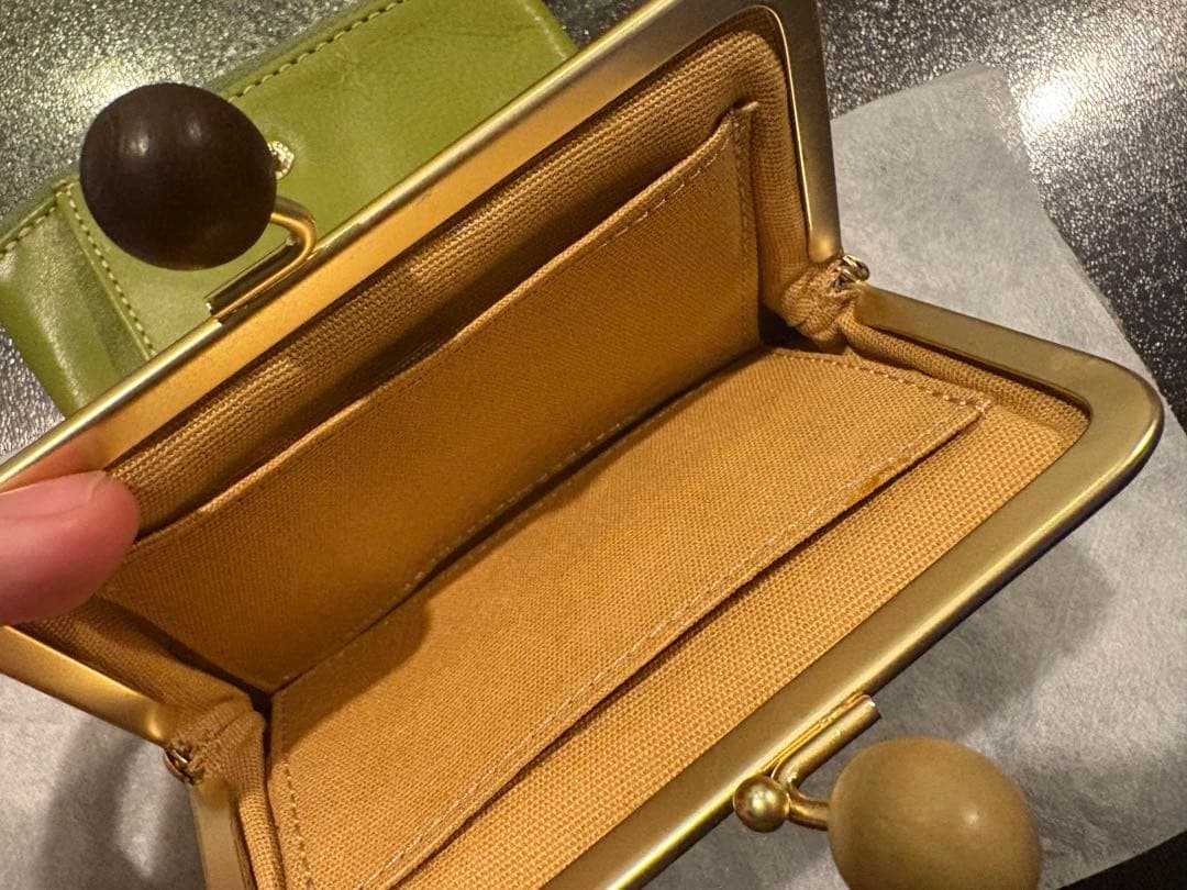 zucchero filato ズッケロ フィラート　二つ折りがま口財布