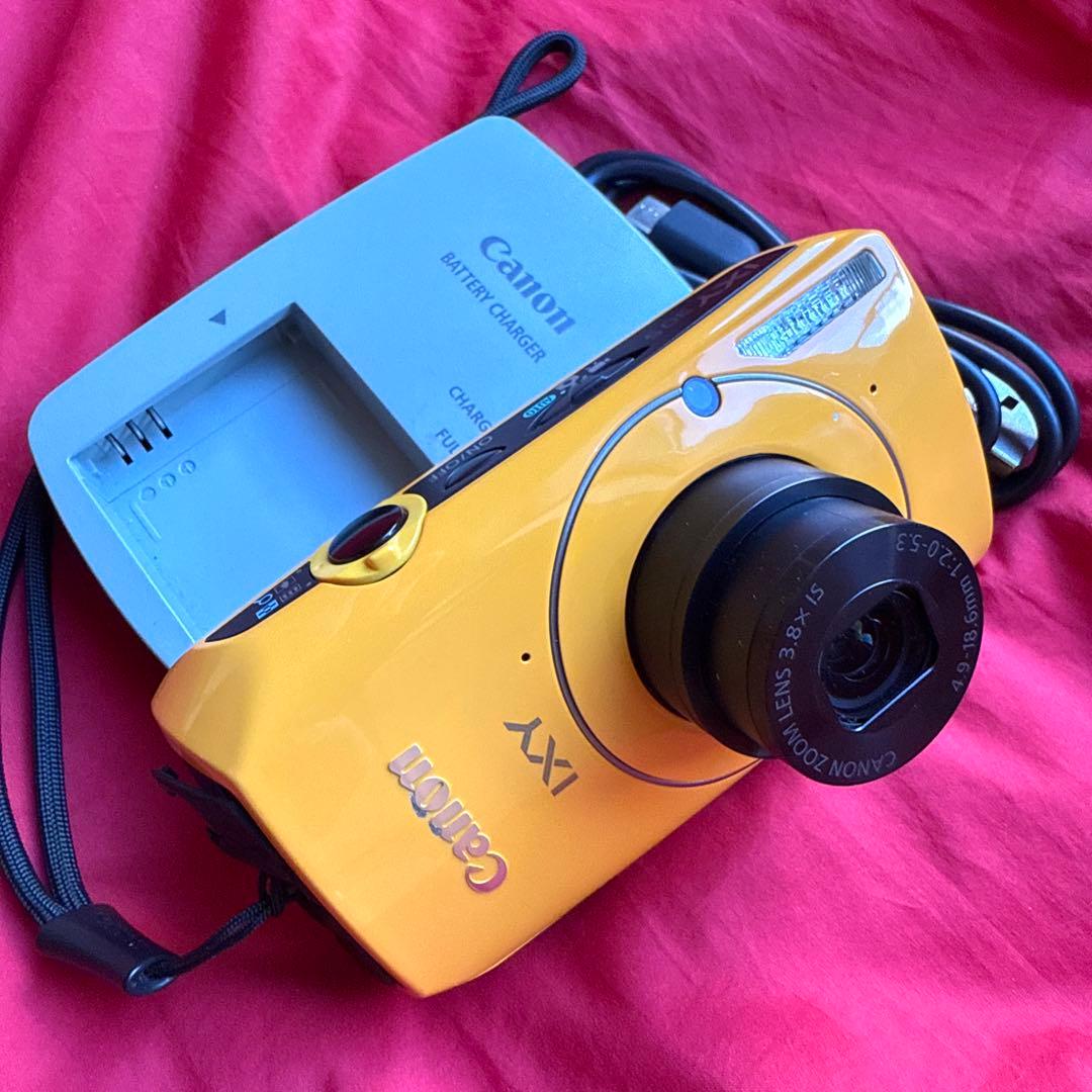 Canon IXY 30Sコンパクトデジタルカメラ イエロー キャノン デジカメ