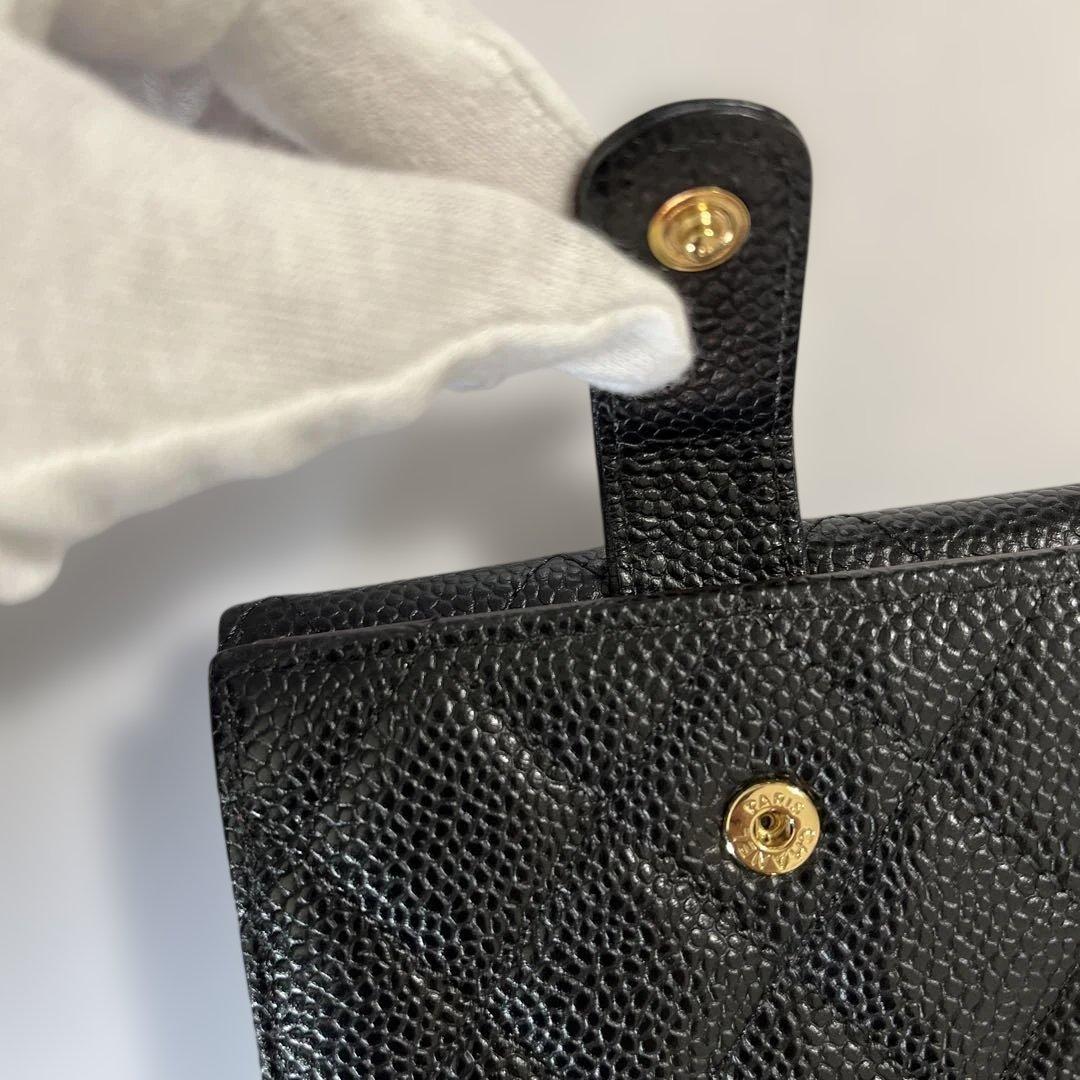 シャネルマトラッセ⭐︎ダブルホック折り財布