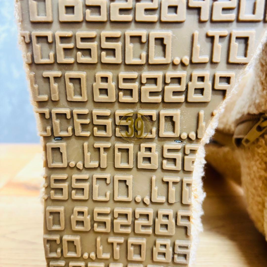 クエスチョンマークQuestion Mark ボア　ロングブーツ　厚底　y2k