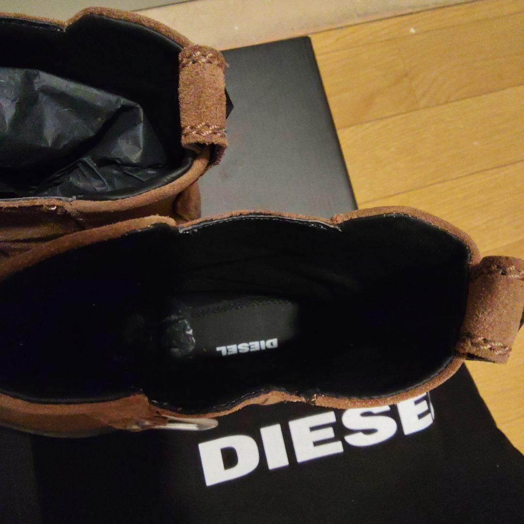 新品未使用 DIESEL ブラウン エンジニアブーツ 38 24.5cm
