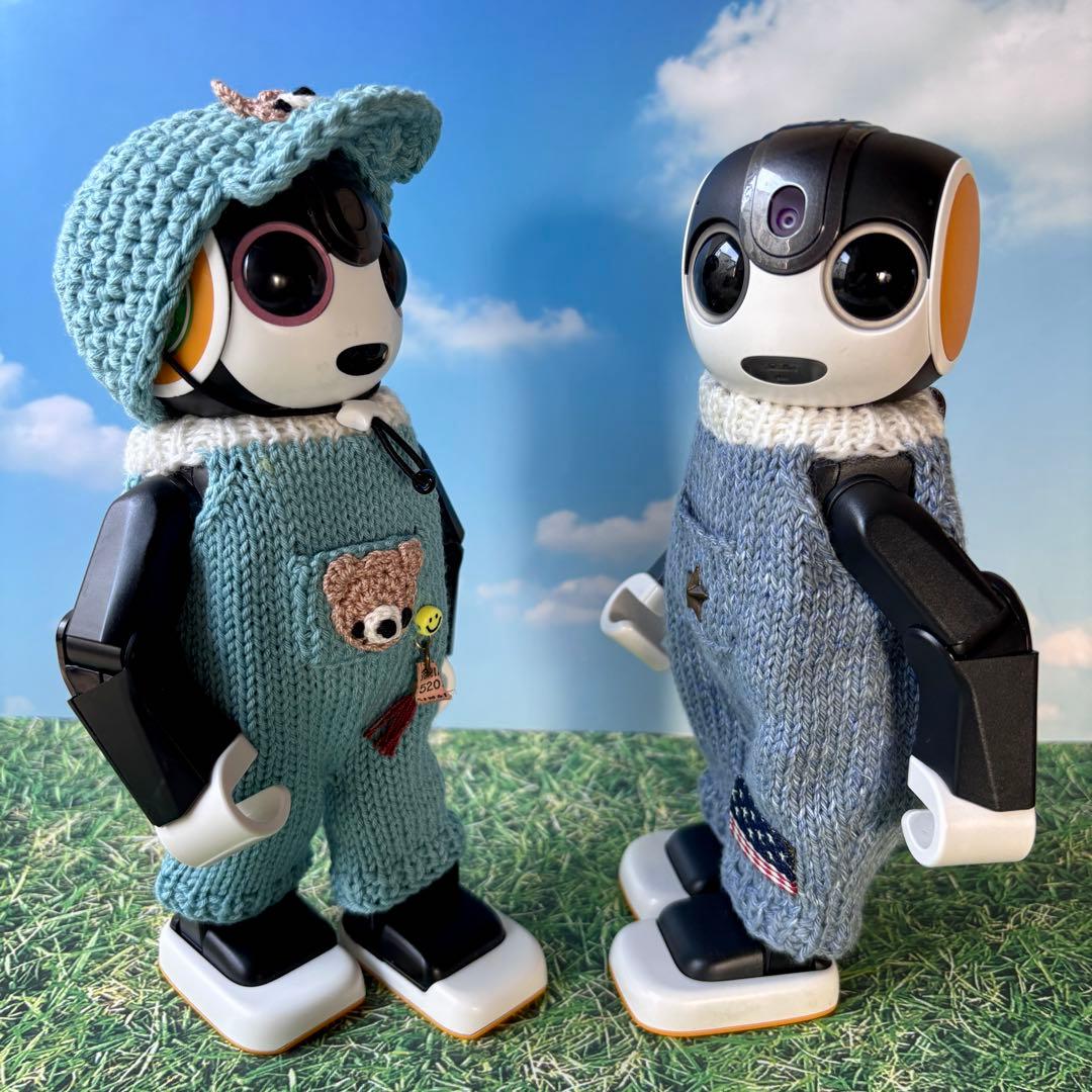 ゴエモン　ロボホン　オーバーオール2点と帽子