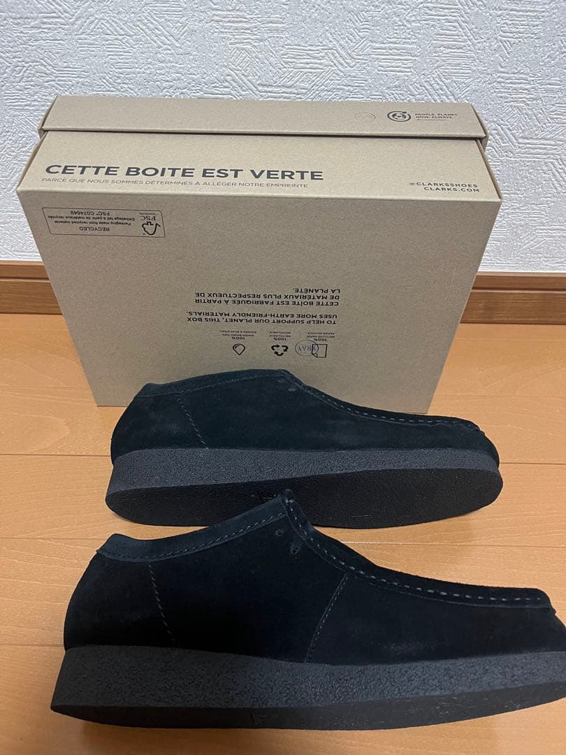 Clarks Wallabee EVO WP ブラック スエード　極美品です