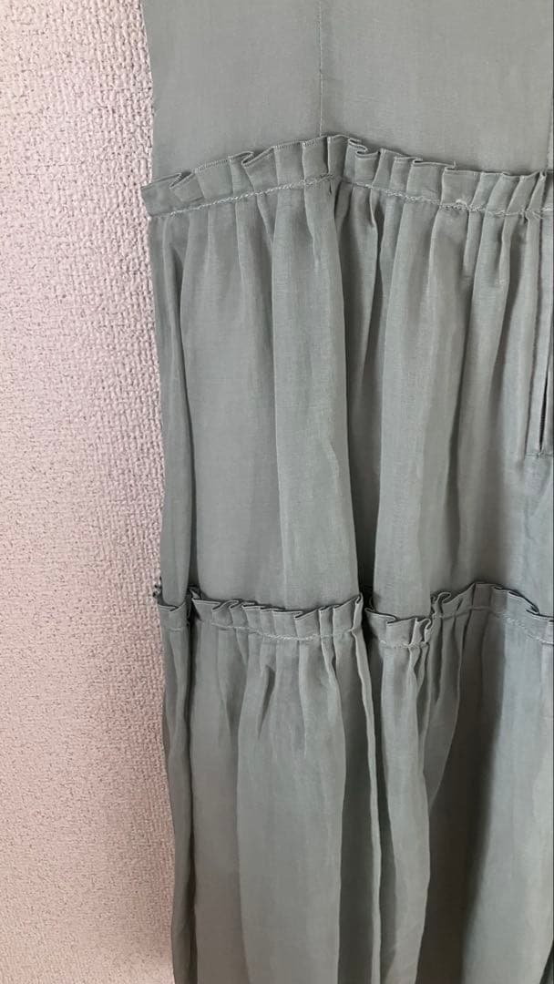 美品　FOXEY ミントグリーン ノースリーブ ワンピース