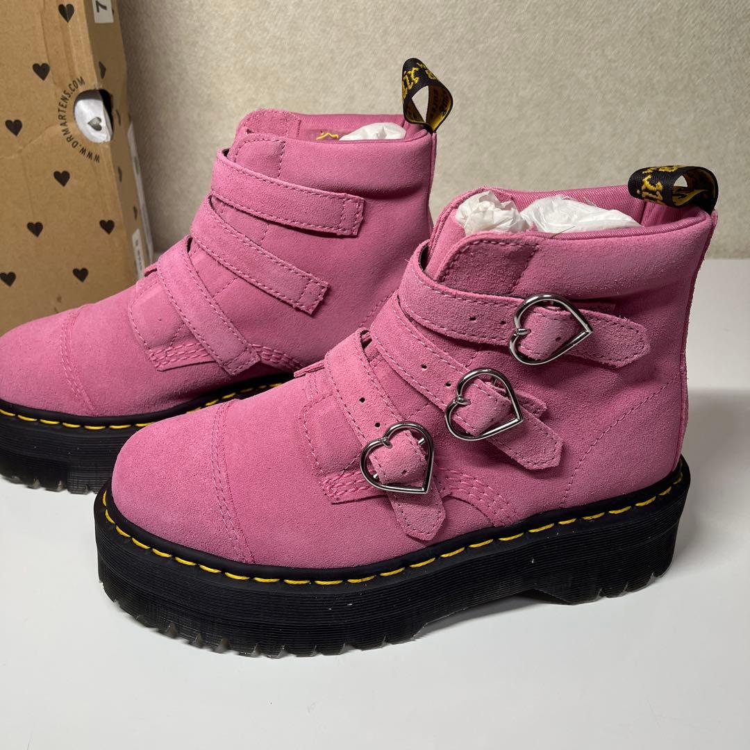 未使用 ドクターマーチン × LAZY OAF ハートバックルブーツ UK5