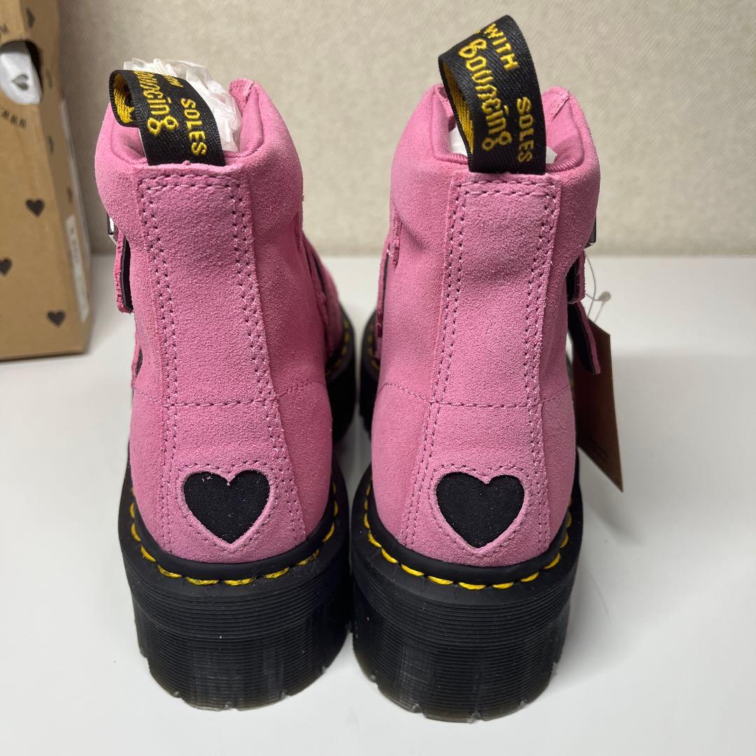 未使用 ドクターマーチン × LAZY OAF ハートバックルブーツ UK5